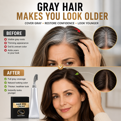 🔥Instant Gray Coverage Hair Dye Comb – Easy, Mess-Free Root Touch-Up for Men & Women